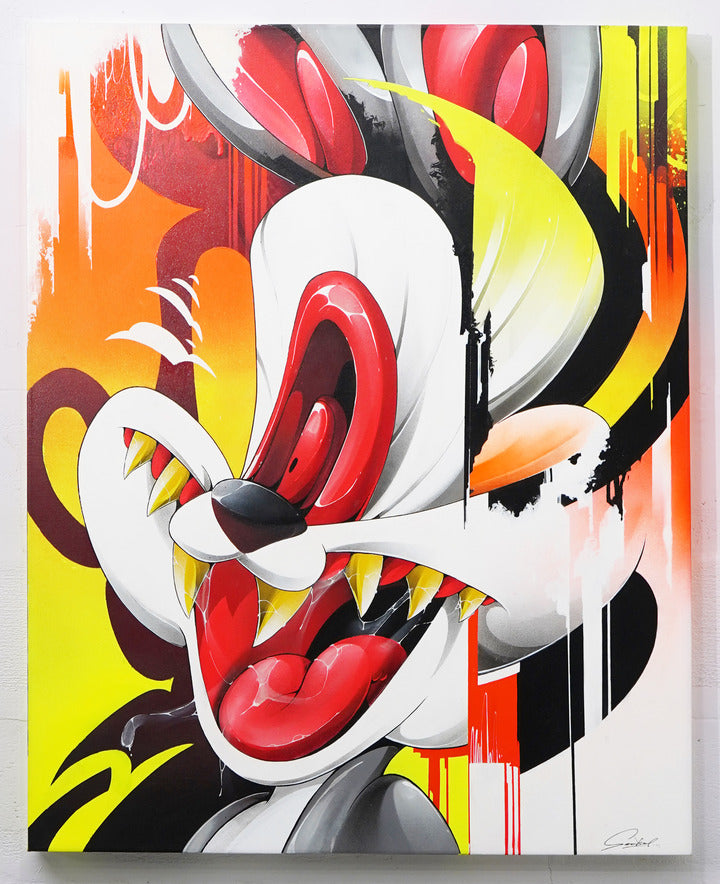 Rebel Rabbit - Canvas Painting